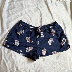 Patagonia navy blue floral shorts